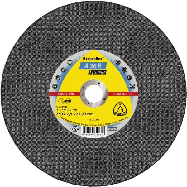 Disc de debitare A 36 R Supra, Ø230x2,5 Klingspor