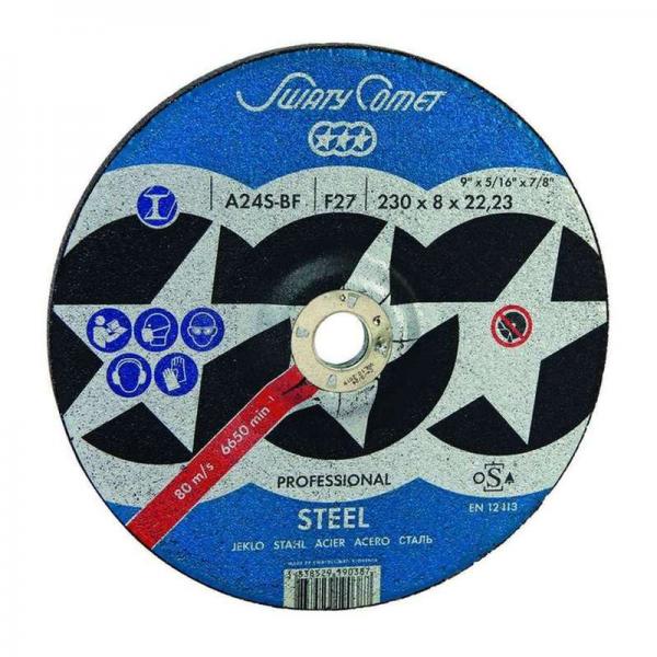 Disc de polizare PROF METAL / FLEXCO  A24S BF, Ø180x6,5 SwatyComet