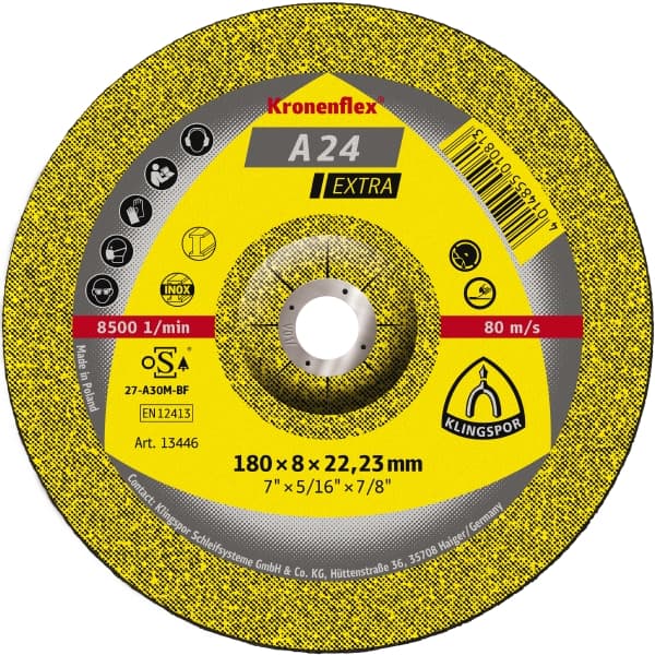 Disc de polizare A 24 Extra, Ø115x6 Klingspor