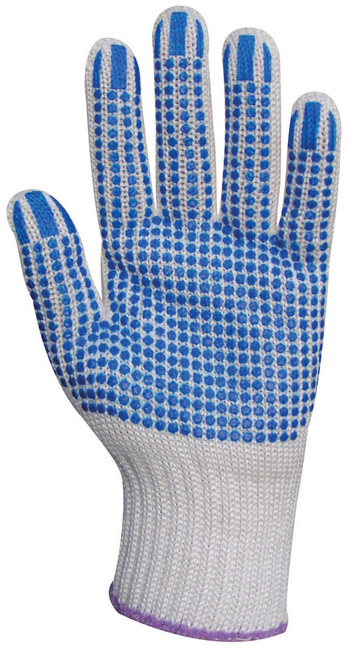 GAN4376 Manusi POLIAMIDA/bumbac CU PICOURI ALBASTRE 10 Euro Protection