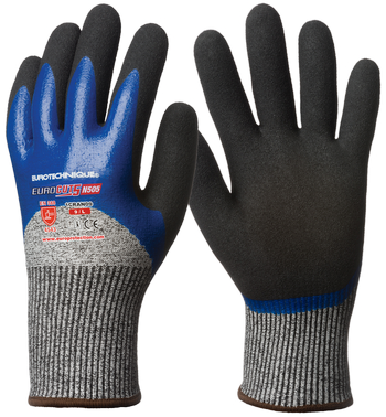 1CRAN11 MANUSA EUROCUT 5 HPPE, IMERSATA 3/4  PE SPATE IN PU ALBASTRU_11 Euro Protection